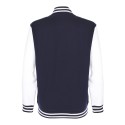 Veste sweat enfant bicolore avec boutons pression, 300 g/m²