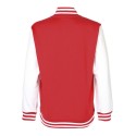 Veste sweat enfant bicolore avec boutons pression, 300 g/m²