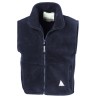 Gilet polaire chaud pour enfant anti-bouloche sans manches, 330 g/m²