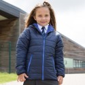Doudoune enfant super douce, légère et chaude, capuche intégrée