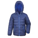 Doudoune enfant super douce, légère et chaude, capuche intégrée