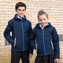 Veste softshell à capuche enfant coupe-vent et imperméable