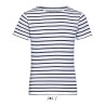 Tee-shirt enfant NO LABEL col rond rayé manches courtes, 150 g/m²