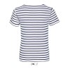 Tee-shirt enfant NO LABEL col rond rayé manches courtes, 150 g/m²