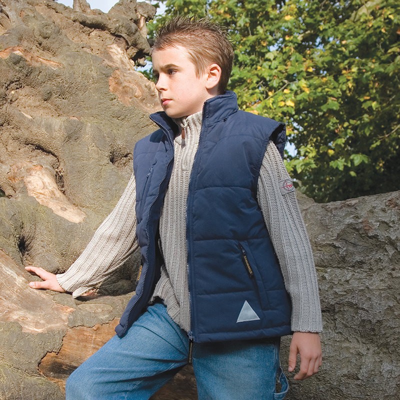 Bodywarmer gilet chaud pour enfant ultra-rembourré