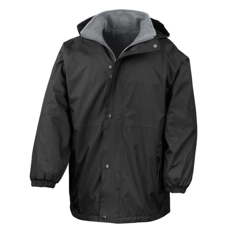 Veste enfant polaire réversible en coupe-vent imperméable