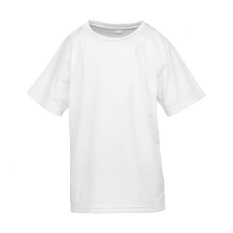 T-shirt sport enfant stretch en maille filet doux séchant à l’air