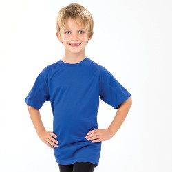 T-shirt sport enfant stretch en maille filet doux séchant à l’air