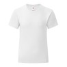 T-shirt fille iconic en coton doux, étiquette détachable, 150 g/m²