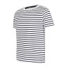 T-shirt marinière enfant en coton doux jersey, 160 g/m²