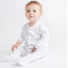 Pyjama bébé en coton à boutons-pression, 200 g/m²