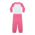 Pyjama bébé bicolore style baseball à manches longues