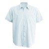 Chemise enfant manches courtes en popeline de coton souple, 125 g/m²