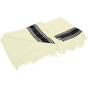 Serviette fouta, une face en coton tissé, une face éponge, 340 g/m²