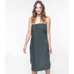 Serviette fouta vintage avec franges torsadées, 250 g/m²