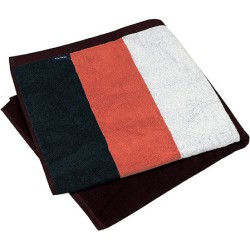 Drap de plage à rayures en coton velours, 400 g/m²