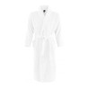 Peignoir unisexe col châle avec ceinture en coton, 400 g/m²