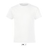 T-shirt enfant en coton coupe fittée col rond manches courtes, 150 g/m²