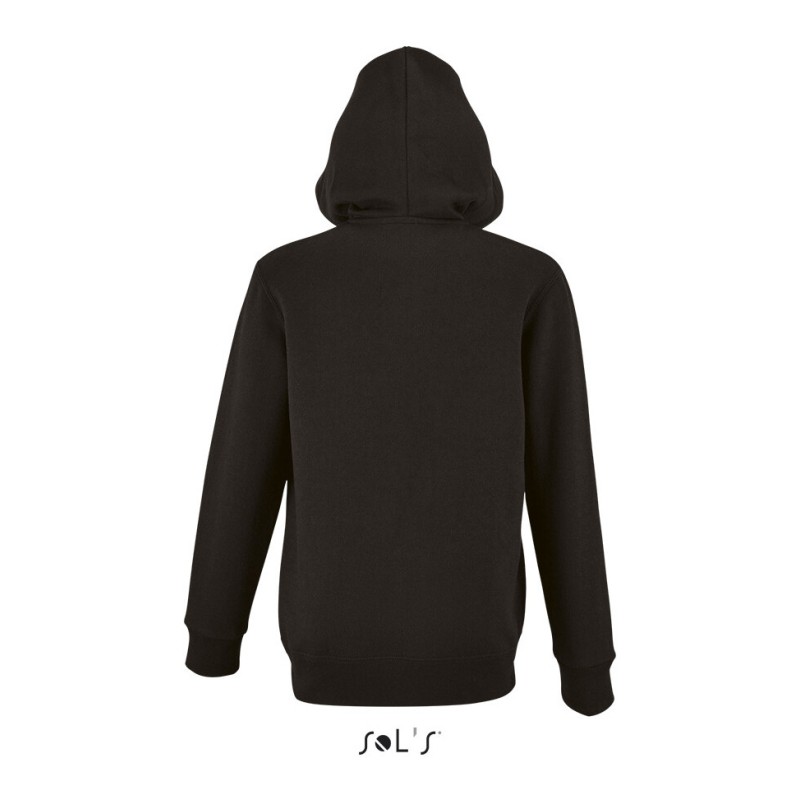 Veste sweat zippée à capuche pour enfant, molleton gratté, 260 g/m²