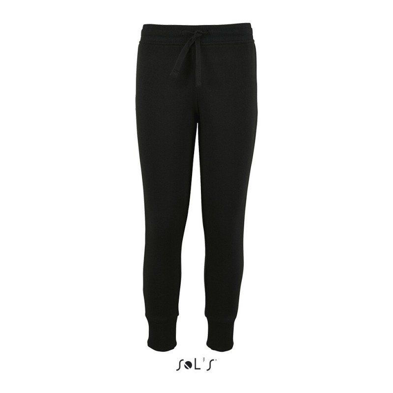 Pantalon de jogging pour enfant coupe slim, cordon à la taille, 240 g/m²