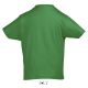 T-shirt enfant en coton épais col rond, manches courtes, 190 g/m²