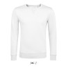 Sweat-shirt set-in en molleton gratté avec col rond pointe, 280 g/m²