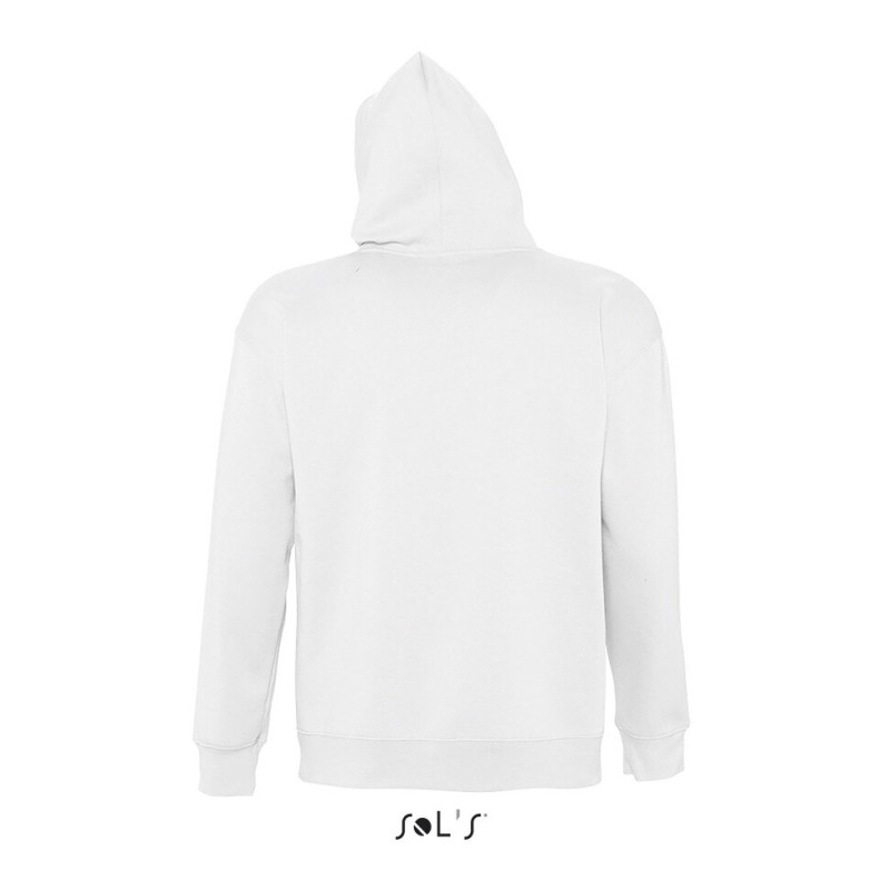 Sweat-shirt à capuche ton sur ton, molleton gratté, 320 g/m²