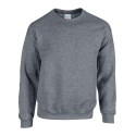 Sweat-shirt manches droites adulte col rond en polycoton, 280 g/m²