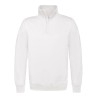 Sweat-shirt pull moderne col zip en polycoton, 280 g/m² 