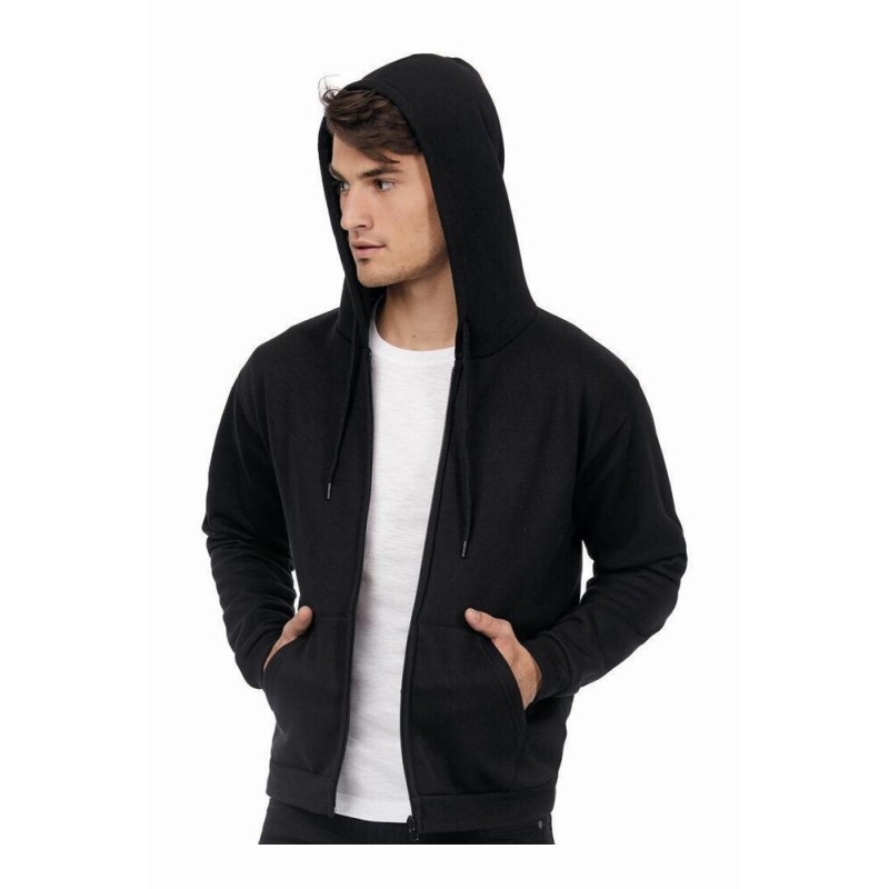 Sweat zippé sans étiquette pour la personnalisation, 270 g/m² 