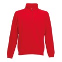 Sweat col zippé en polycoton, manches raglan, 280 g/m² 