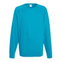 Sweat léger homme polycoton manches raglan, coupe ajustée, 240 g/m²