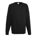 Sweat léger homme polycoton manches raglan, coupe ajustée, 240 g/m²