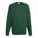 Sweat léger homme polycoton manches raglan, coupe ajustée, 240 g/m²