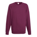 Sweat léger homme polycoton manches raglan, coupe ajustée, 240 g/m²