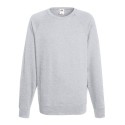 Sweat léger homme polycoton manches raglan, coupe ajustée, 240 g/m²