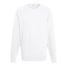 Sweat léger homme polycoton manches raglan, coupe ajustée, 240 g/m²