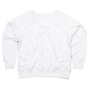 Sweat-shirt femme col large moderne, manches raglan, 280 g/m²