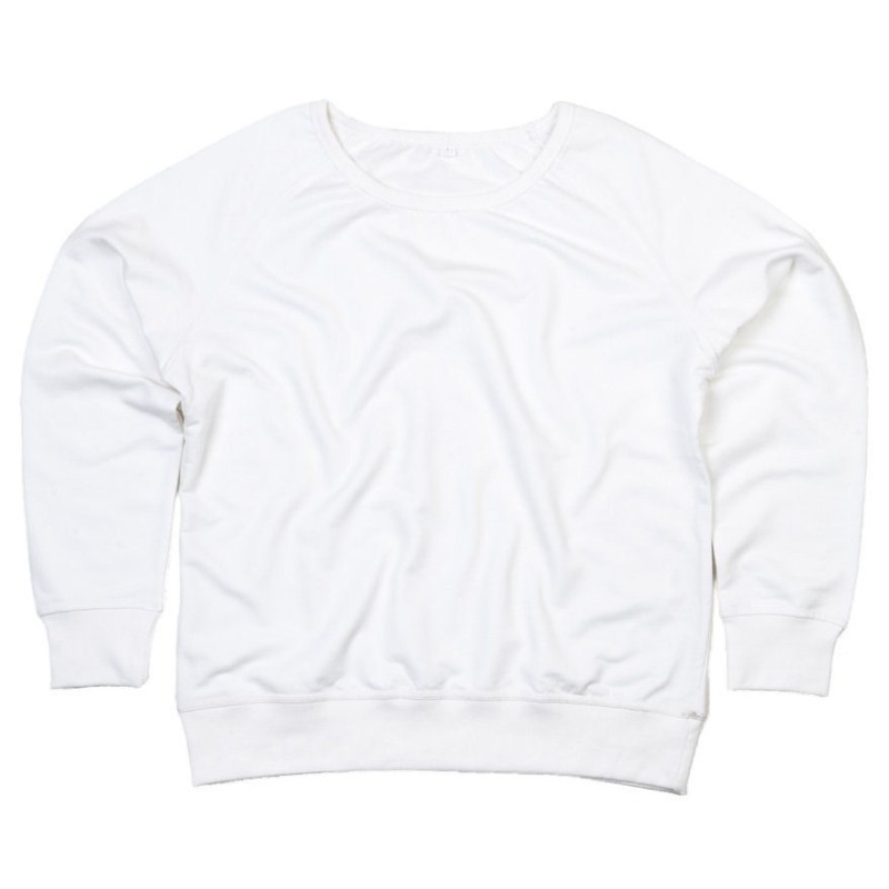 Sweat-shirt femme col large moderne, manches raglan, 280 g/m²