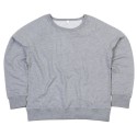 Sweat-shirt femme col large moderne, manches raglan, 280 g/m²