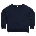 Sweat-shirt femme col large moderne, manches raglan, 280 g/m²