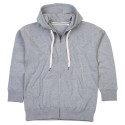 Sweat-shirt homme avec zip à capuche en polycoton, 280 g/m²