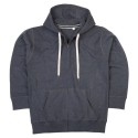 Sweat-shirt homme avec zip à capuche en polycoton, 280 g/m²