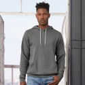 Sweat à capuche cordons blancs, modèle fitté, 220 g/m²