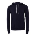 Sweat à capuche cordons blancs, modèle fitté, 220 g/m²