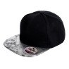 Casquette snapback originale 6 panneaux avec visière brillante, 300 g/m²