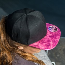 Casquette snapback originale 6 panneaux avec visière brillante, 300 g/m²