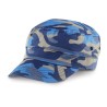 Casquette camouflage style militaire en coton, visière courte