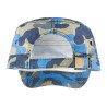 Casquette camouflage style militaire en coton, visière courte