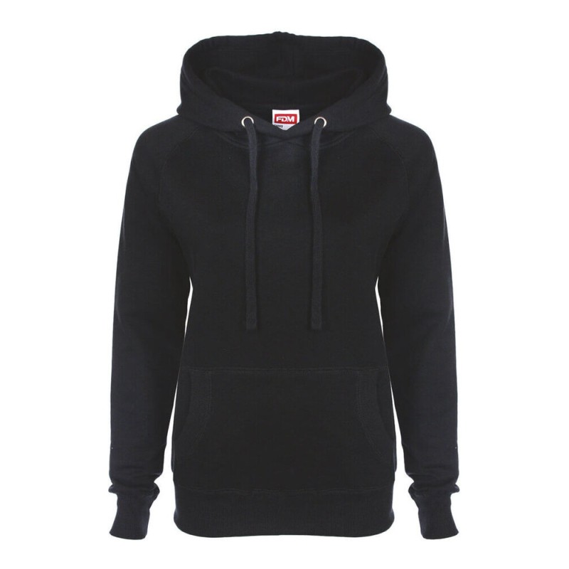 Sweat-shirt femme à capuche doublée en polycoton, 300 g/m²